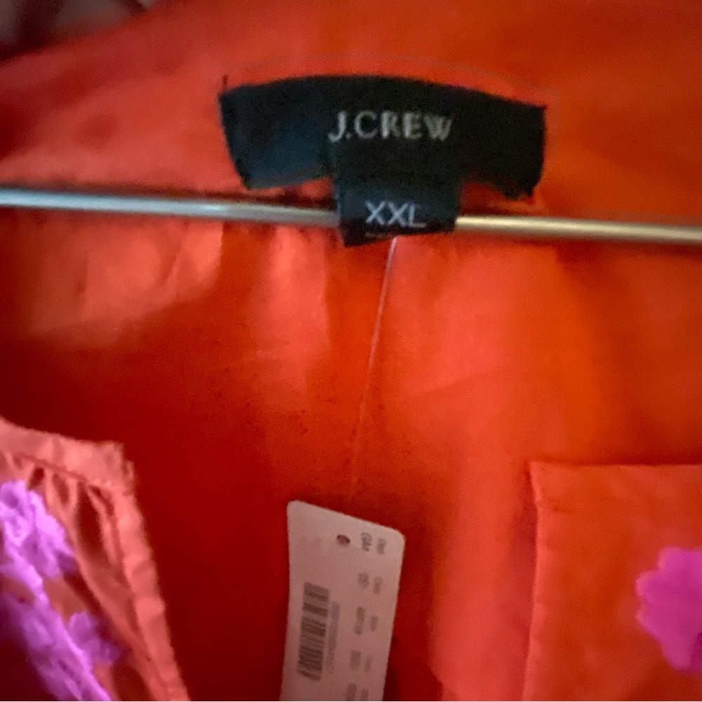 J. Crew Orange and Pink Midi Dress - Picture 12 of 12
